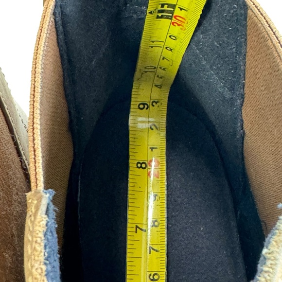 Sorel Leah Hidden Wedge Pull-On Tan Leather Ankle Booties Size 8 - Picture 16 of 16